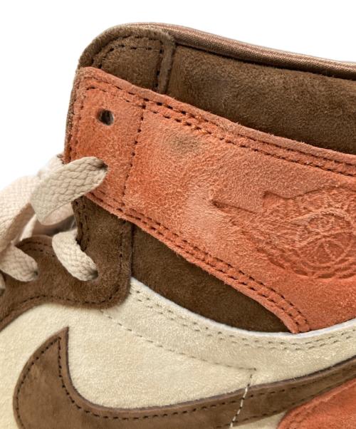 NIKE（ナイキ）NIKE (ナイキ) ハイカットスニーカー / Women's Air Jordan 1 High OG ブラウン×ピンク / Cacao Wow サイズ:29cmの古着・服飾アイテム
