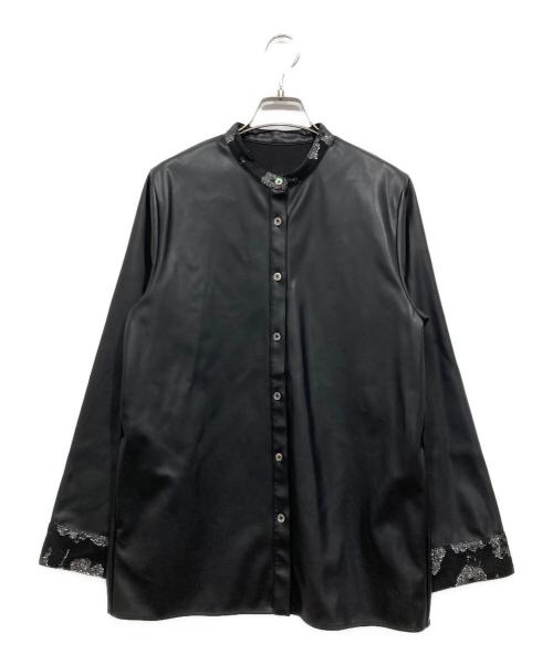 HARE（ハレ）HARE (ハレ) ビスチェ付フェイクレザーシャツジャケット ブラック サイズ:Freeの古着・服飾アイテム