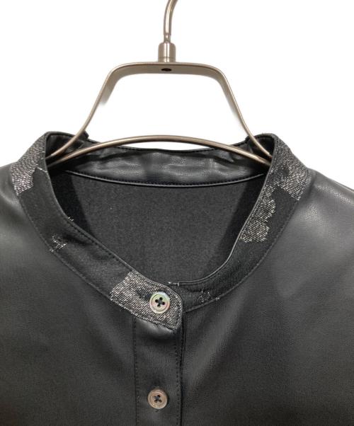 HARE（ハレ）HARE (ハレ) ビスチェ付フェイクレザーシャツジャケット ブラック サイズ:Freeの古着・服飾アイテム