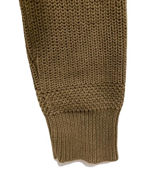 stussy（ステューシー）stussy (ステューシー) リネンコットンカーディガン ブラウン サイズ:Mの古着・服飾アイテム