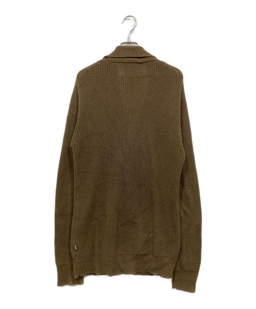 stussy（ステューシー）stussy (ステューシー) リネンコットンカーディガン ブラウン サイズ:Mの古着・服飾アイテム