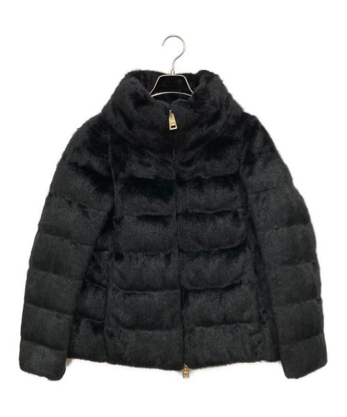 HERNO（ヘルノ）HERNO (ヘルノ) エコファーダウンジャケット ブラック サイズ:42の古着・服飾アイテム