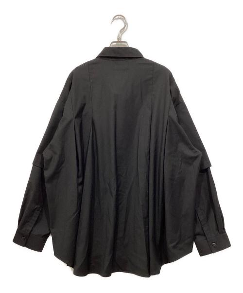 HARE（ハレ）HARE (ハレ) レイヤードフックボタンジャケット ブラック サイズ:Freeの古着・服飾アイテム