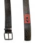 DIESEL (ディーゼル) ロゴレザーベルト ブラック：5000円