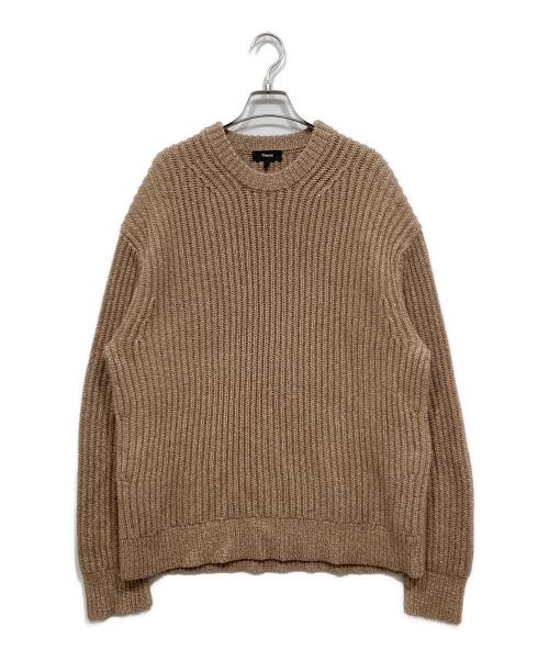 theory（セオリー）theory (セオリー) ローゲージニット ブラウン サイズ:Lの古着・服飾アイテム