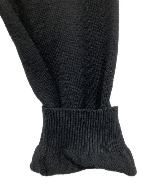 PRADA（プラダ）PRADA (プラダ) ニットポロシャツ ブラック サイズ:46の古着・服飾アイテム