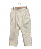 NEATニート）の古着「ワイドスラックス」｜ベージュ