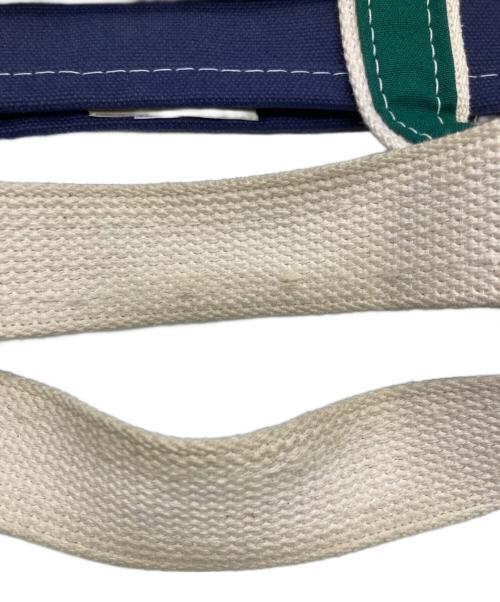 L.L.Bean（エルエルビーン）L.L.Bean (エルエルビーン) BEAMS (ビームス) キャンバストートバッグ グリーン×ネイビーの古着・服飾アイテム