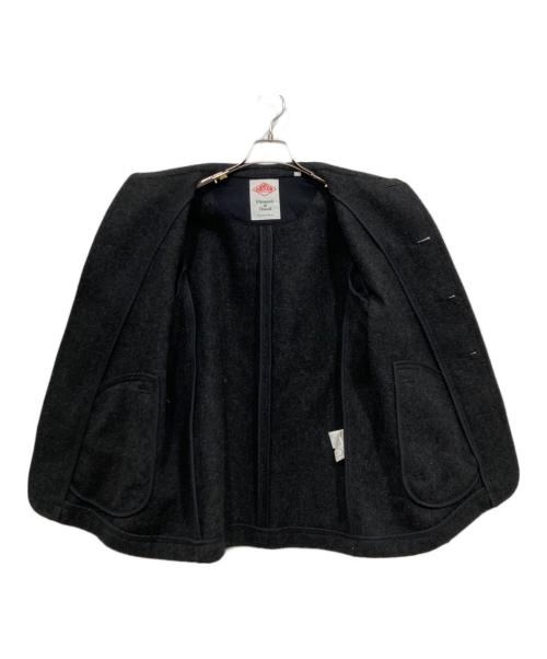 DANTON（ダントン）DANTON (ダントン) 丸襟ウールモッサジャケット グレー サイズ:Lの古着・服飾アイテム