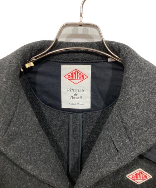 DANTON（ダントン）DANTON (ダントン) 丸襟ウールモッサジャケット グレー サイズ:Lの古着・服飾アイテム