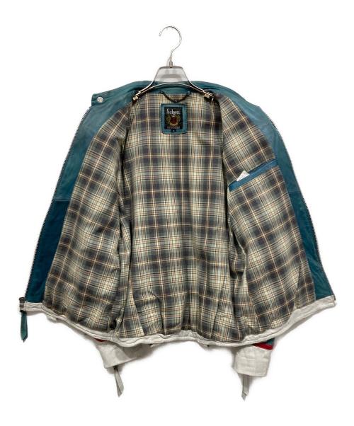 Schott（ショット）Schott (ショット) レザージャケット ブルー サイズ:Mの古着・服飾アイテム