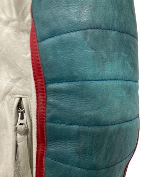 Schott（ショット）Schott (ショット) レザージャケット ブルー サイズ:Mの古着・服飾アイテム