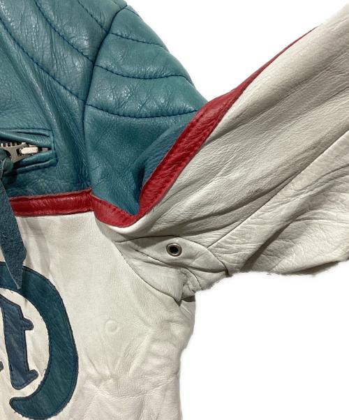 Schott（ショット）Schott (ショット) レザージャケット ブルー サイズ:Mの古着・服飾アイテム