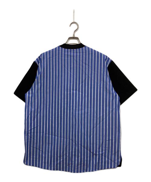 CULLNI（クルニ）CULLNI (クルニ) レイヤードプルオーバー半袖シャツ ブラック×ブルー サイズ:1の古着・服飾アイテム