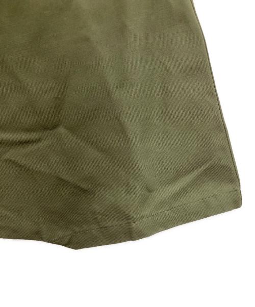 SOU・SOU（ソウソウ）SOU・SOU (ソウソウ) サルエルパンツ / 綿麻 斜子織 富士2.0 グリーン / 鶸茶×間ぬき サイズ:XSの古着・服飾アイテム