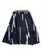 SOU・SOU×le coq sportifソウソウ×ルコックスポルティフ）の古着「サルエルパンツ」｜ネイビー