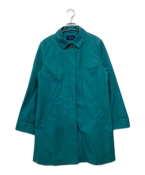 NEWYORKER（ニューヨーカー）NEWYORKER (ニューヨーカー) ライナー付ステンカラーコート グリーン サイズ:Lの古着・服飾アイテム