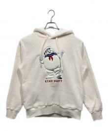 graniph×ゴーストバスターズ（グラニフ×ゴーストバスターズ）の古着「コラボフリースパーカー」｜ホワイト