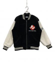 graniph×ゴーストバスターズ（グラニフ×ゴーストバスターズ）の古着「コラボボアスタジャン」｜ブラック×ホワイト