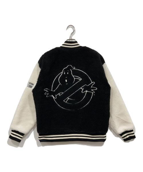 graniph（グラニフ）graniph (グラニフ) ゴーストバスターズ (ゴーストバスターズ) コラボボアスタジャン ブラック×ホワイト サイズ:Sの古着・服飾アイテム