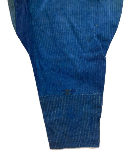 SOU・SOU（ソウソウ）SOU・SOU (ソウソウ) 高島縮 20/20 裁付えんゆう穿き ブルー / BOROⅡ サイズ:Lの古着・服飾アイテム