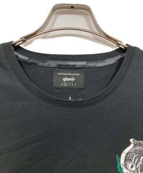 glamb（グラム）glamb (グラム) ジョジョの奇妙な冒険 (ジョジョノ奇妙ナ冒険) ストレイキャット T / Stray cat T ブラック サイズ:1の古着・服飾アイテム