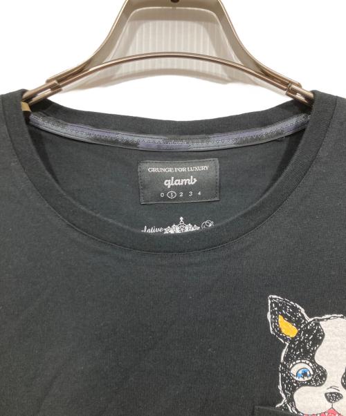 glamb（グラム）glamb (グラム) ジョジョの奇妙な冒険 (ジョジョノ奇妙ナ冒険) イギーTシャツ / Iggy T ブラック サイズ:1の古着・服飾アイテム