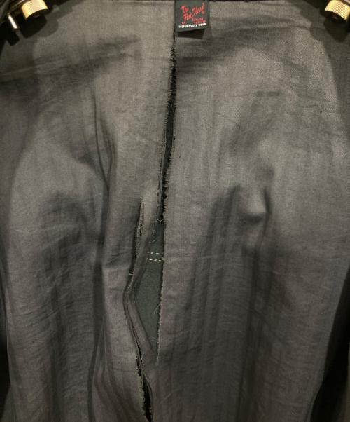 THE FLAT HEAD（ザ・フラットヘッド）THE FLAT HEAD (ザ・フラットヘッド) ディアスキンレザーシャツジャケット ブラック サイズ:42の古着・服飾アイテム