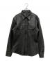 THE FLAT HEAD（ザ・フラットヘッド）の古着「ディアスキンレザーシャツジャケット」｜ブラック