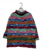 M.&KYOKOエムアンドキョウコ）の古着「総柄ウールニット」｜マルチカラー
