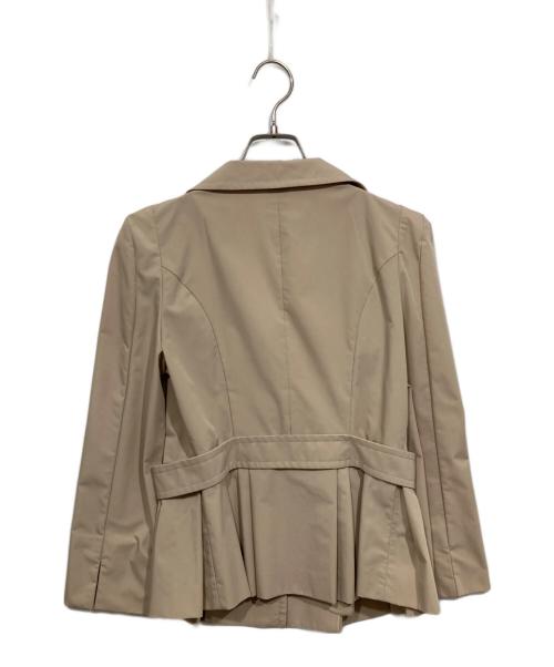 FOXEY NEWYORK（フォクシーニューヨーク）FOXEY NEWYORK (フォクシーニューヨーク) フリルテーラードジャケット ベージュ サイズ:40の古着・服飾アイテム