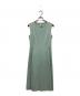 FOXEY NEWYORK（フォクシーニューヨーク）の古着「ストレッチノースリーブワンピース」｜グリーン