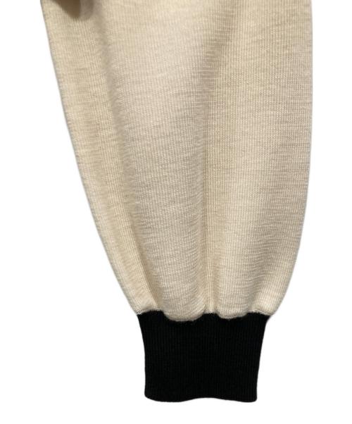 Kate Spade（ケイトスペード）Kate Spade (ケイトスペード) ウール混カーディガン ホワイト×ブラック サイズ:XSの古着・服飾アイテム