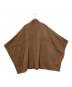 SLOBE IENA (スローブ イエナ) スタンドカラーダブルフェイスポンチョ ブラウン サイズ:Free：20000円