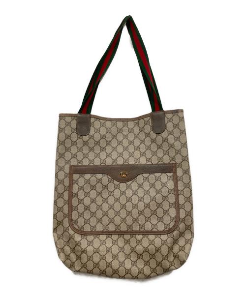 GUCCI（グッチ）GUCCI (グッチ) トートバッグ/シェリーライン ブラウンの古着・服飾アイテム