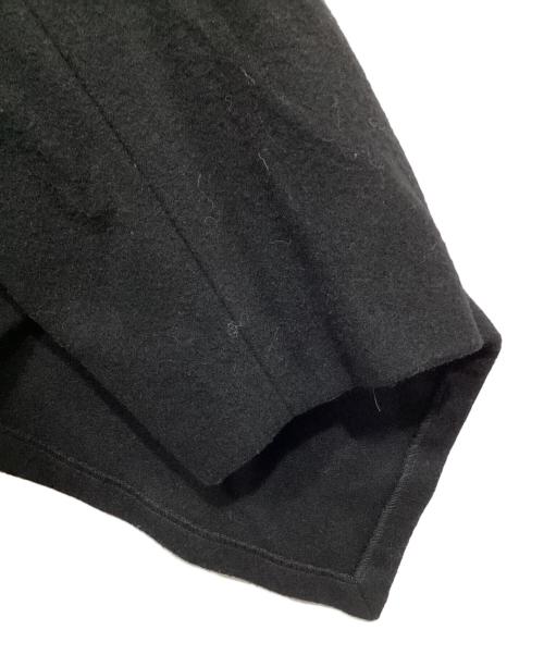 CLANE（クラネ）CLANE (クラネ) BACK FRILL DOUBLE COAT ブラック サイズ:1の古着・服飾アイテム