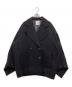 CLANE（クラネ）の古着「BACK FRILL DOUBLE COAT」｜ブラック