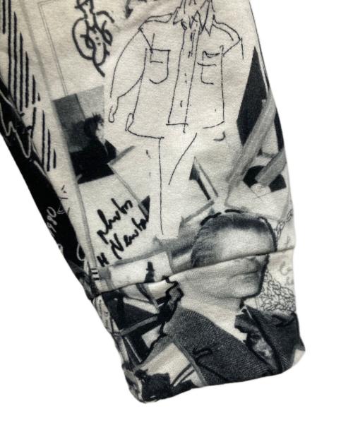 FENDI（フェンディ）FENDI (フェンディ) カールラガーフェルドコラボプリント パーカー ホワイト×ブラック サイズ:Mの古着・服飾アイテム