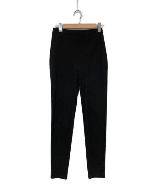 Curensology（カレンソロジー）Curensology (カレンソロジー) トリコットナローパンツ ブラック サイズ:38の古着・服飾アイテム