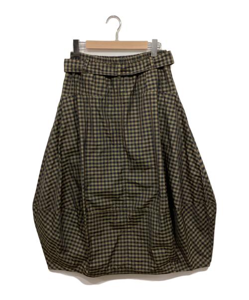 T-mat Masaki-Paris（ティーマット マサキ パリス）T-MAT Masaki-paris (ティーマット マサキ パリス) チェックスカート グリーン サイズ:1の古着・服飾アイテム