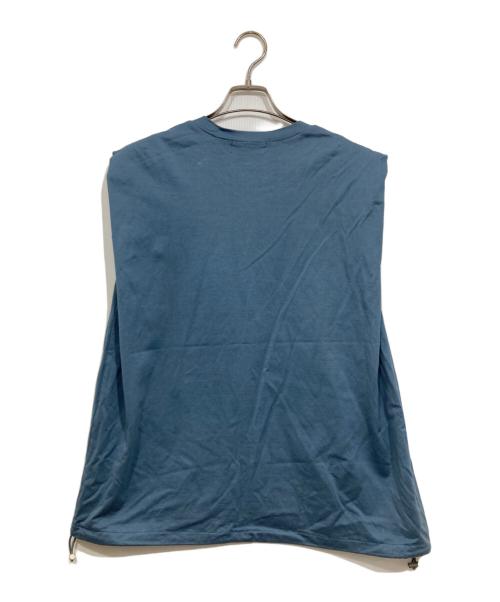 RIM.ARK（リムアーク）RIM.ARK (リムアーク) Drawstring big T/SH ブルー サイズ:FREEの古着・服飾アイテム
