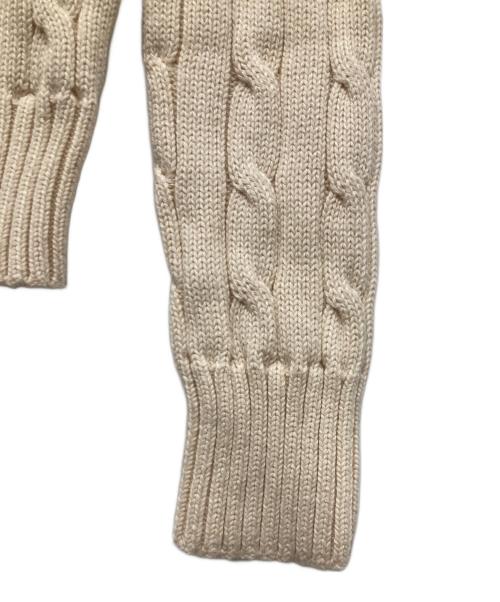 POLO RALPH LAUREN（ポロ・ラルフローレン）POLO RALPH LAUREN (ポロ・ラルフローレン) ケーブルニット アイボリー サイズ:Sの古着・服飾アイテム