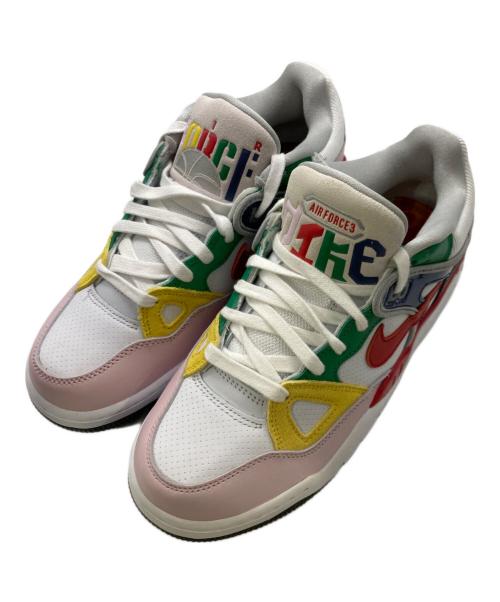 NIKE（ナイキ）NIKE (ナイキ) AIR FORCE 3 LOW SP NIGO/エアフォース 3 ロー 二ゴー  マルチカラー/White/Blue Void and Tour Yellow サイズ:26.5cmの古着・服飾アイテム