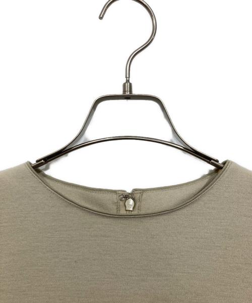 BALLSEY（ボールジィ）BALLSEY (ボールジィ) ミルドジャージーコンビ クルーネックワンピース アイボリー×ネイビー サイズ:36の古着・服飾アイテム