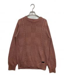 BLACK LABEL CRESTBRIDGE（ブラックレーベル クレストブリッジ）の古着「ニット」｜ピンク