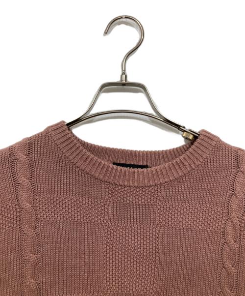 BLACK LABEL CRESTBRIDGE（ブラックレーベル クレストブリッジ）BLACK LABEL CRESTBRIDGE (ブラックレーベル クレストブリッジ) ニット ピンク サイズ:Mの古着・服飾アイテム