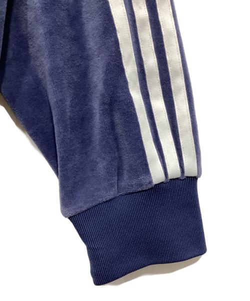 adidas（アディダス）adidas (アディダス) ベロアジャケット ネイビー サイズ:2XLの古着・服飾アイテム