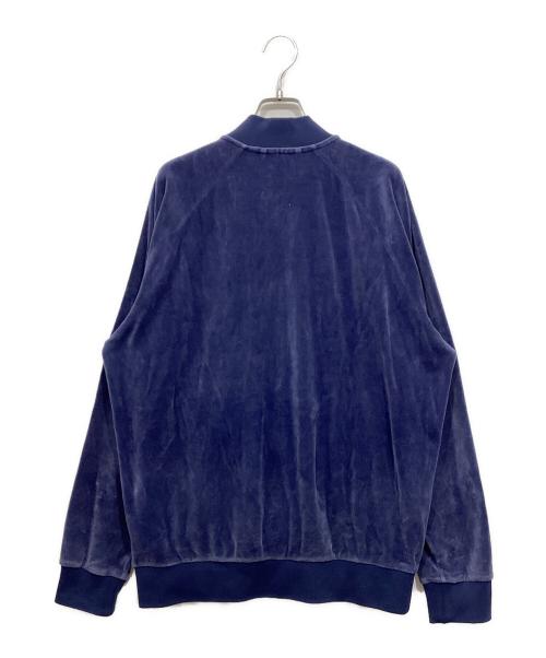 adidas（アディダス）adidas (アディダス) ベロアジャケット ネイビー サイズ:2XLの古着・服飾アイテム