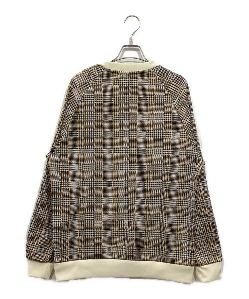 adidas（アディダス）adidas (アディダス) 千鳥格子カットソー イエロー×グレー サイズ:Lの古着・服飾アイテム