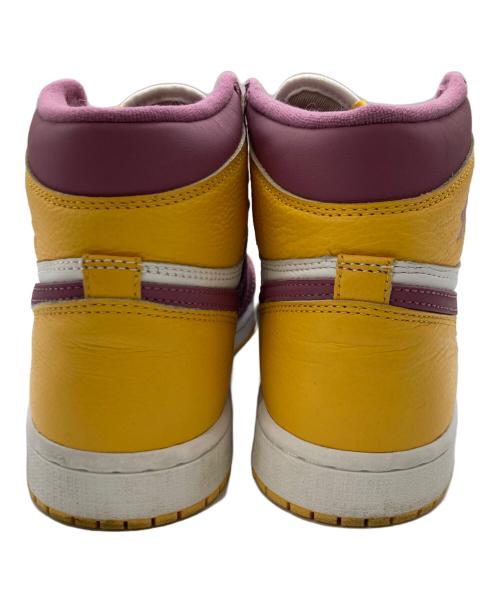 NIKE（ナイキ）NIKE (ナイキ) AIR JORDAN 1 RETRO HIGH OG パープル×イエロー サイズ:25㎝の古着・服飾アイテム